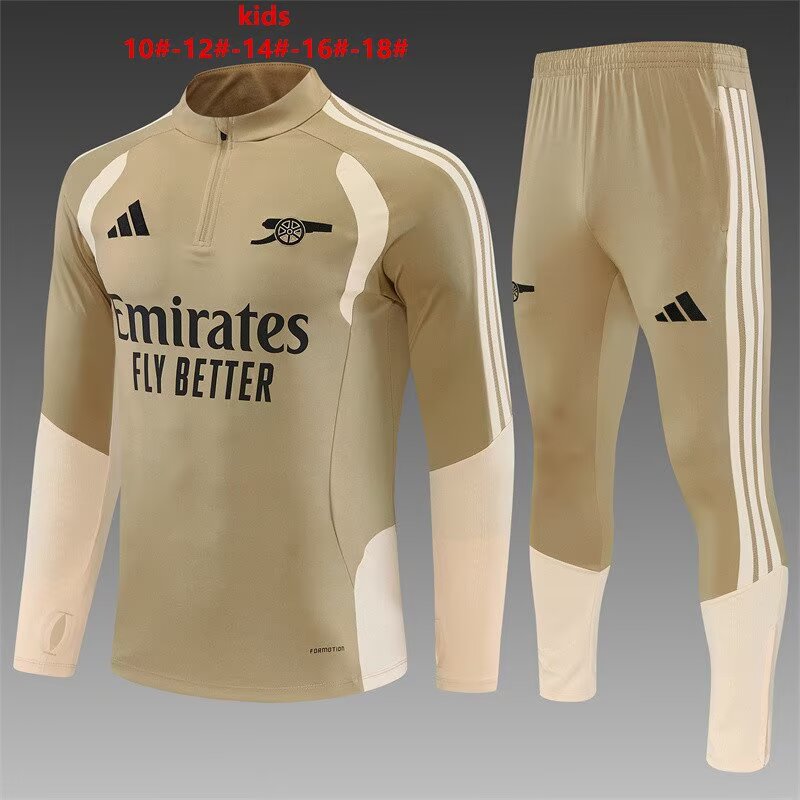 Kids Arsenal 26/27 Tracksuit - Brown